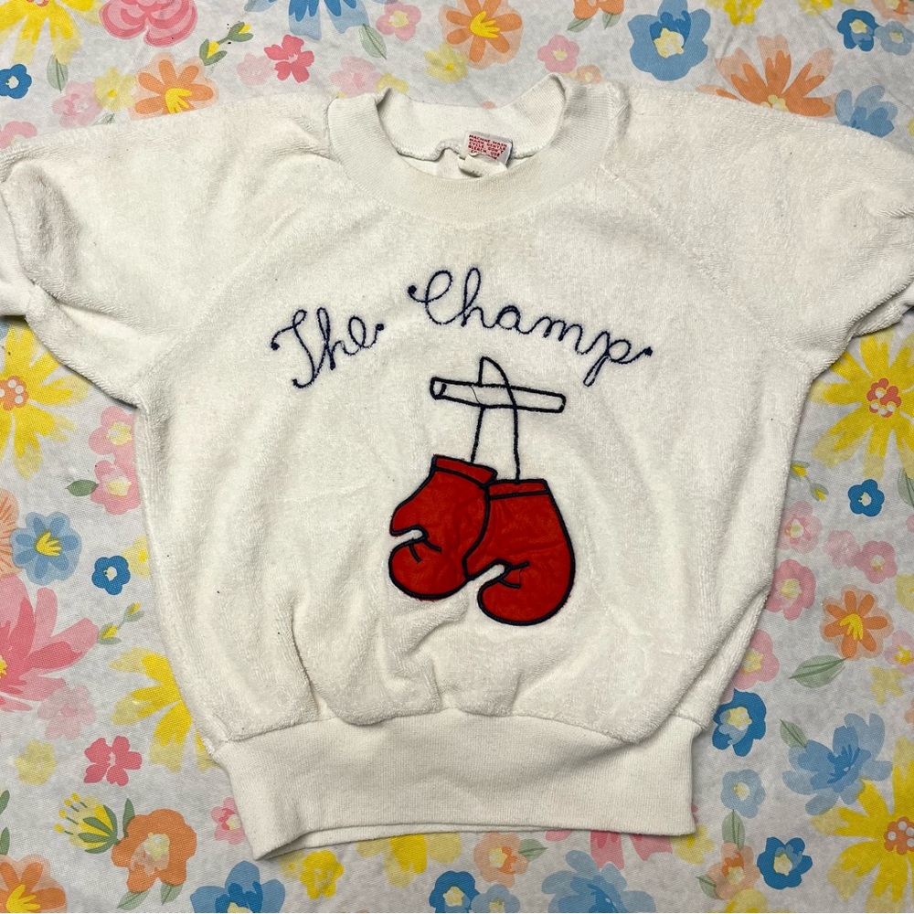 The Champ Kids Short Sleeve Tee - White and Red